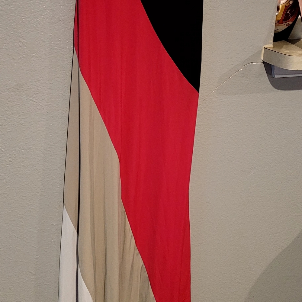 Color block maxi dress